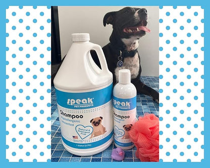 Natural Hypoallergenic Unscented Dog Shampoo Refill with Pump,1 Gallon