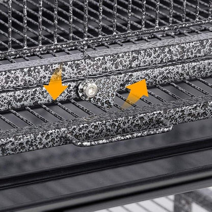 Yaheetech 69-Inch Extra Large Bird Cage Metal Parrot Cage for Mid-Sized Parrots Cockatiels Conures Parakeets Lovebirds Budgie Finch, Black