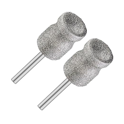 Diamond Dog Nail Grinder Bits - FOCSTOL Diamond Rotory Bit for Dogs&Pets, 2pcs 1/8'' Rotary Nail Grinder Bits for Animals Nail Care (Type D)