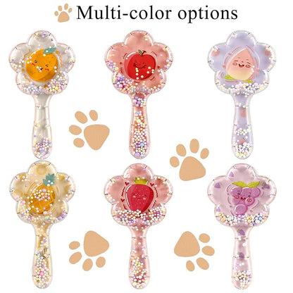 Soft Dog Brush for Small Dogs | Gentle Puppy Brush for Yorkies, Shih Tzus, Maltipoos & Maltese | Pet Hair Removal Brush with Soft Bristles | Dog Brush for Shedding (Purple Grapes)