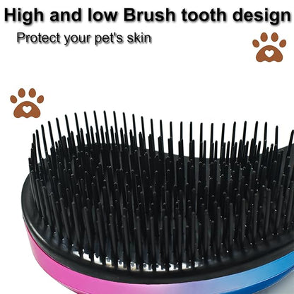 Puppy Brush, Soft Dog Brush for Grooming, Puppy Hair Remover Brush Comb, Grooming Tool for Poodles,Teddy, Yorkies, Maltese, Shih Tzu, Chihuahua, Gradient color