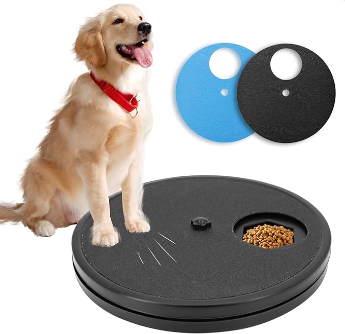 Dog Nail Scratch Board - 3 in 1 Rotatable Round Dog Scratch Pad for Nails with Treat Box, Dog Nail File Toy, Scratching Board for Dogs,Shorten Dog_ Side Nail Easier for Small and Large Dogs