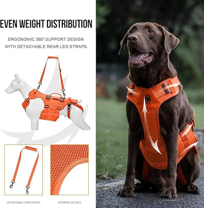 OneTigris Dog Lift Harness for Large Dogs, Dog Hip Support Brace, Full Body Dog Lifter with Handles Invictus Multifunctional Mobility Assistance Vest for Back Legs
