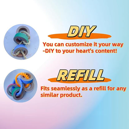 36 Pcs Chew Bagels Bird Toys for Parrots Durable Cardboard BrioChew 0.3in“ Thick Chewing Shredding Foraging Foot for Medium & Large Parrot Amazons Mini Macaws African Greys Cockatoos Eclectus Senegal