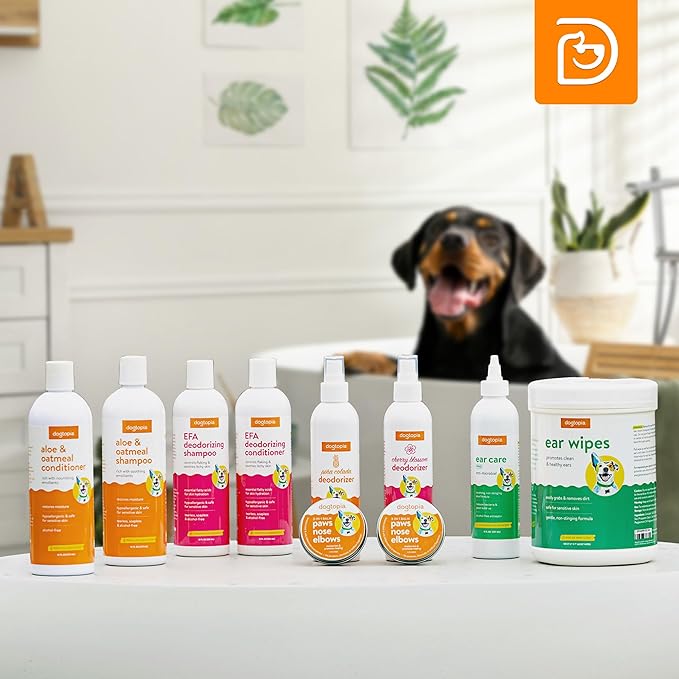 3-in-1 Paw Balm & Deodorizer Spray - Between Baths Bundle for Pets | Moisturizing Balm for Cracked Skin (2oz) & Long-Lasting Piña Colada Odor Eliminator (8oz) for Dogs & Cats