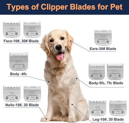 5FC Clipper Blades Pet Grooming Clipper Replacement Blades Detachable Blade Compatible with andis/wahl/Oster Dog Clippers