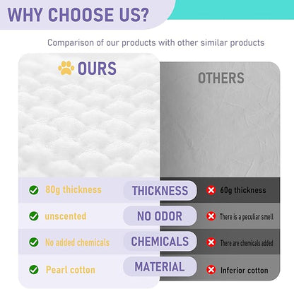 Pet Cleaning Glove Bathing Wipes for Dogs and Cats, Deodorizing No-Rinse Grooming Wipes for Paws, Body, and Butt, Perfect for Pet Dry Cleaning, Daily Care and Travel, Hypoallergenic, Unscented, 8 Pcs