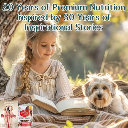 Chicken Soup For The Soul Pet Food Savory Snacks Dog Treats, Beef, 6 Ounce Bag | Soy, Corn & Wheat Free, No Artificial Flavors or Preservatives