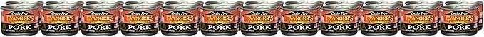 Evangers Grain Free 100 Pork Can Pet Food 6oz. (24 Pack)