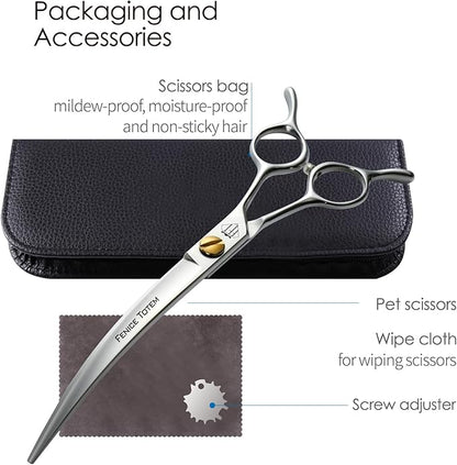 Dog Grooming Scissors: 7.5" Pet Shears Made Of Japanese VG10 Advanced Stainless Steel Professional Grooming Scissors for Dogs Cats and Other Pets