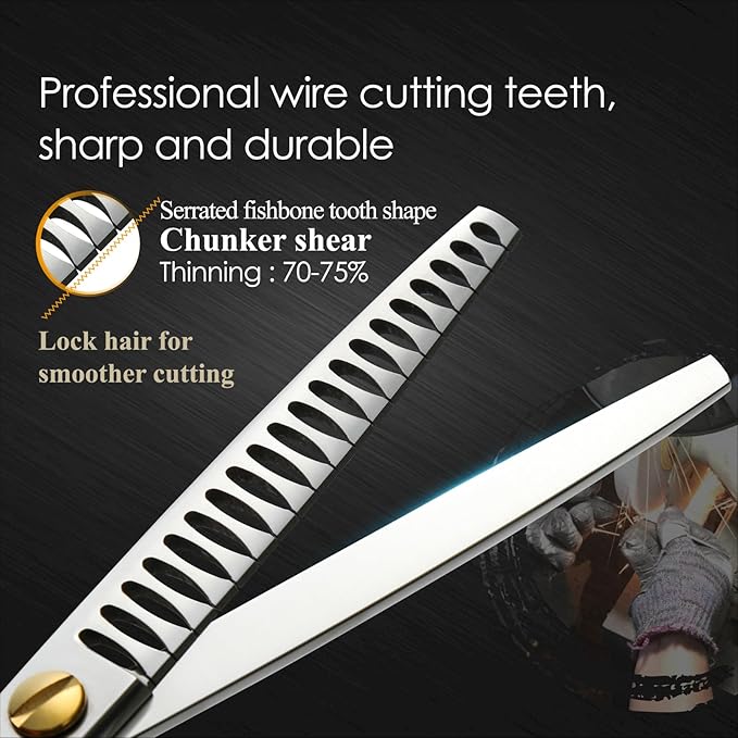 Dog Grooming Scissors: 7.0" Pet Shears Made Of Japanese VG10 Advanced Stainless Steel Professional Grooming Scissors for Dogs Cats and Other Pets