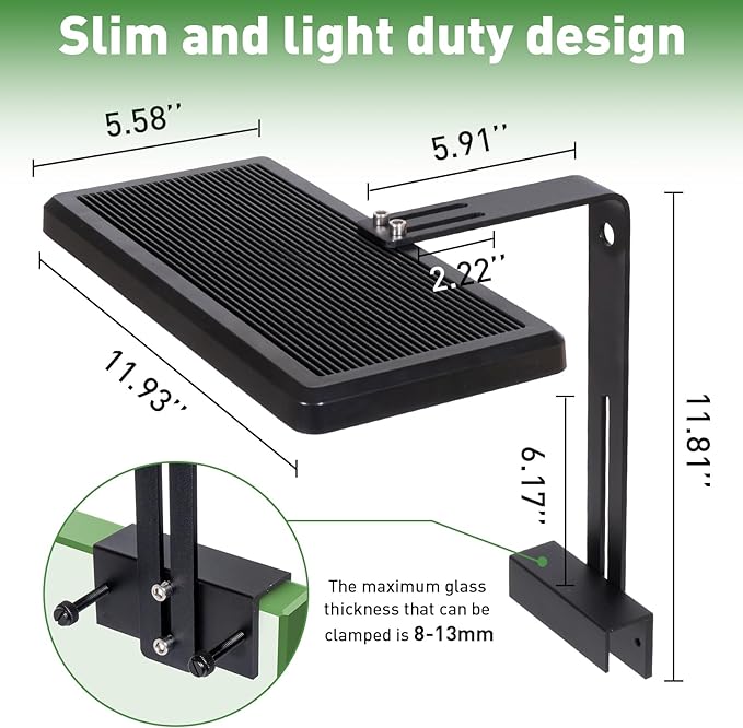 LED Aquarium Light for Plant,24/7 Mode Clip On Aquarium Light with Timer for 12-29 inch Freshwater Fish Planted Tank,Adjustable Brightness 8 Colors 38W Full Spectrum RGBW Fish Tank Light