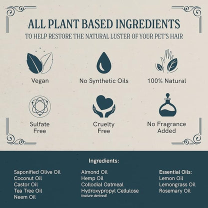 J·R·LIGGETT'S Pet Shampoo Great for Sensitive Skin-Relieves Dry, Itchy Skin-Hypoallergenic and Biodegradable Formula100% Detergent-Free