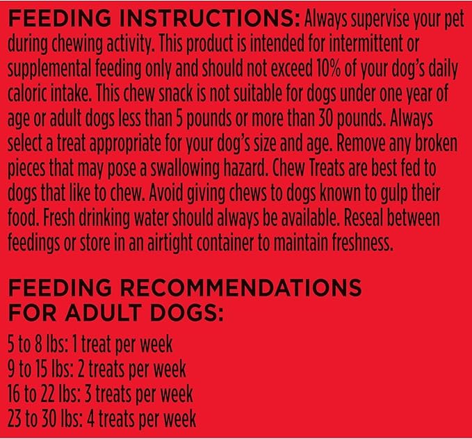 Milk-Bone Mini Comfort Chews, Rawhide Free Dog Treats with Unique Chewy Texture and Real Beef, 18 Mini Chews (Pack of 4)