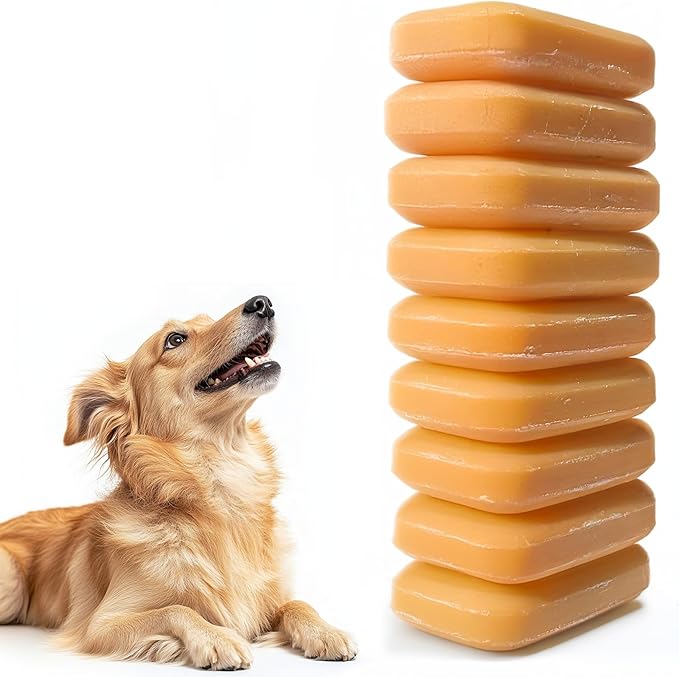 Dog Shampoo for Smelly Dogs, Natural Dog Deodorizing Shampoo Bar with Citrus Essential Oils | Eco-Friendly | Zero Plastic Waste | Vegan | 9 Bars - Value Pack