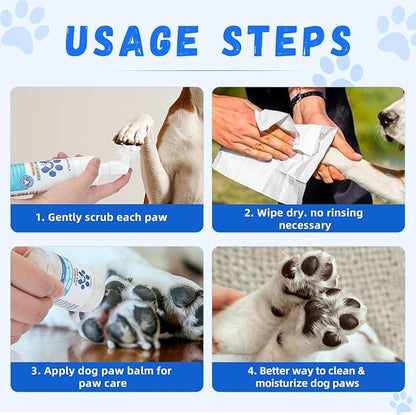 Dog Paw Care Kit- Dog Paw Cleaner for Dogs Large Medium Small XL Breed Balm for Heals - Repairs & Restores Dry - Cracked Paws & Nose Protector for Pet Foot Washer