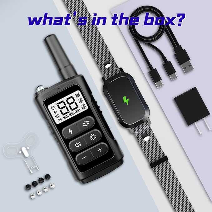 Dog Training Collar with 3300Ft Remote Range 4 Training Modes for Larde Medium Small Dogs Waterproof Electric Collar