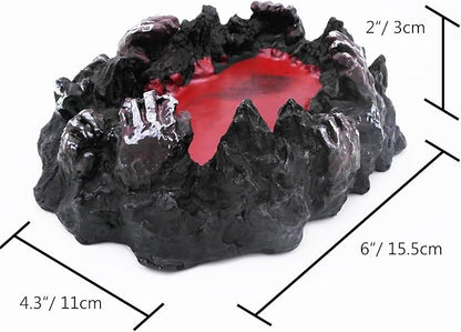 Hellfire Aquarium Fish Tank Decor Skull Death Halloween Spooky Decorations Reptile Turtle Lizard Tanks Terrarium Devil Sculpture Collection Figurine Statue Ornament Pet