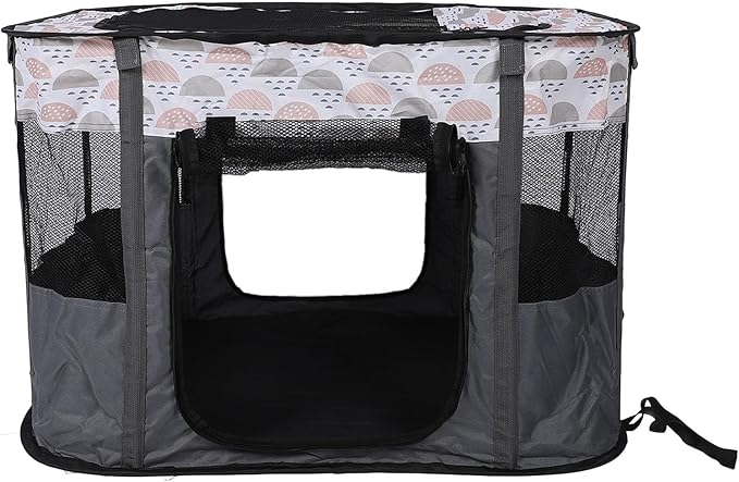 Dog Playpen, Foldable Pet Playpen Portable Cat Enclosed Playpen Cage Kennel Tent Crate with Storage Bag for Kitten Puppy Indoor Outdoor Travel Camping