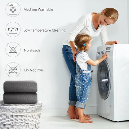 Waterproof Dog Blanket, Washable Anti-Slip Pet Couch Covers for Sofa,Pet Hair Resistant Blankets Bed Chair Furniture Couch Protector for Dogs -82x82,Darkgrey