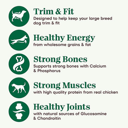 Nutro Natural Choice Senior Large Breed Dry Dog Food, Chicken and Brown Rice, 30 lbs.