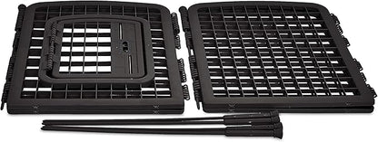 Amazon Basics 8-Panel Octagonal Plastic Pet Pen Fence Enclosure With Gate - 34 inches, Black