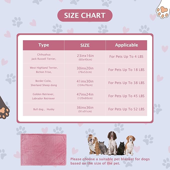 BVAGSS 6 Pack Small Dog Blanket, Super Soft Warm Pet Cover Blankets, Wheat Ears Print Puppy Fleece Flannel Blanket for Small Medium Dogs and Cats MW003