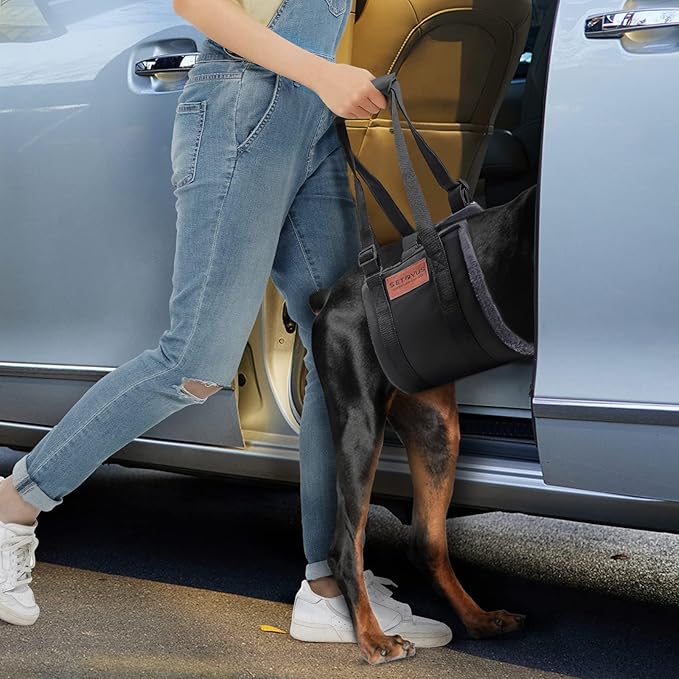 Dog Sling for Large Dogs Hind Leg Support, Magic Tape Dog Lift Harness, Soft Dog Support Harness for Back Legs, Hip Support Harness to Help Senior, Injured, Disabled and After ACL Surgery