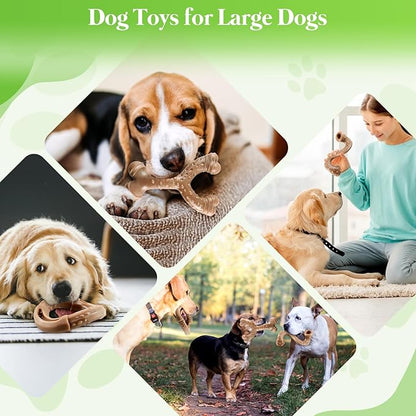 Dog Toys for Aggressive Chewers: 3 Packs Tough Dog Toy - Dog Toys for Large - Dog Chew Toys