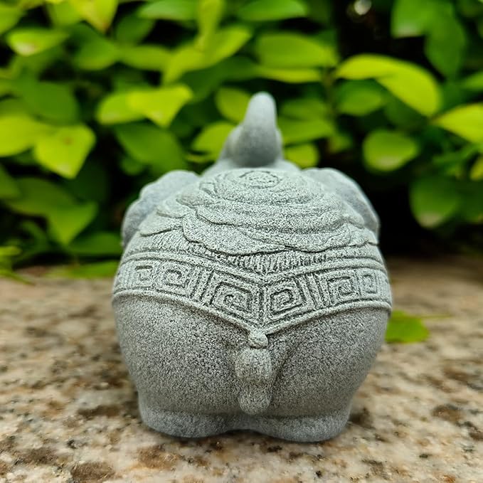 Aquarium Elephant Statue Fish Tank Decorations Asian Foo Dog Statue Sculpture Feng Shui Ornaments for Pet Betta Fish Rest Fish Tank Decor, E