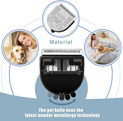 5 in 1 Replacement Blades Compatible with Wahl Bravura Clipper Chromadoï¼_reativaï¼_igura Dog Clippers for Dogs Grooming (5in1/1Pack)