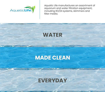 Aquatic Life RO Buddie 4-Stage Reverse Osmosis Deionization Water Filter System RO/DI Filtration Units for Aquarium, 50 GPD