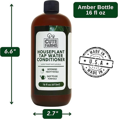 Tap Water Conditioner for Houseplants, Hydroponics, & Aquariums | 16oz | Detoxifies Heavy Metals, Remove Chlorine & Chloramines, Balance pH, Support Plant Growth - Cute Farms