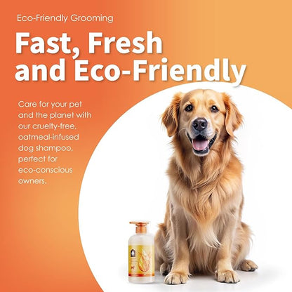 Arf Arf Oatmeal Dog Shampoo & Conditioner Bundle – Anti-Itch, Allergy Relief & Moisturizing Honey Formula | Ideal for Sensitive Skin, Boosts Coat Shine (2 x 16oz)