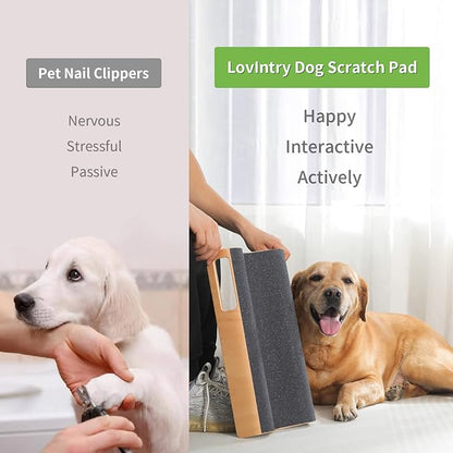 M-Shaped Dog Scratch Pad for Nails, Dog Nail File Toy for Dog Nail Maintenance, Shortened Dog_ Side Nails Easily (M)