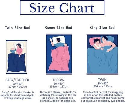 Funny Cats Throw Blanket - Soft Plush Flannel Blanket, Lightweight, Comfy, Warm, Fuzzy, Anti-Pilling for Sofa, Bedroom, Bed, Outdoor Blanket for Men Boy 50in×40in