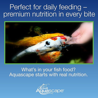 Aquascape Premium Staple Fish Food Pellets for Medium to Large Pond Fish, Large Pellet, 11 Pounds / 5 kg | 81049