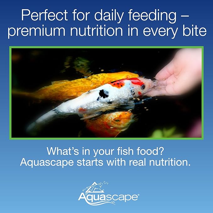 Aquascape Premium Staple Fish Food Pellets for Small to Medium Pond Fish, Medium Pellet, 2.2 Pounds | 98868