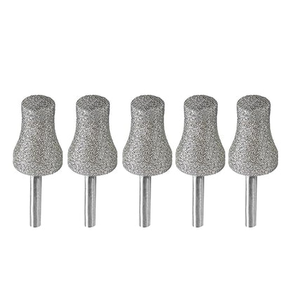 Diamond Rotary Pet Nail Grinder Replacement Heads Dog Nail Grinder Bit -BGTEC 5PCS 1/8" Diamond Replaceable Tip for Pet Claw Grooming(E)