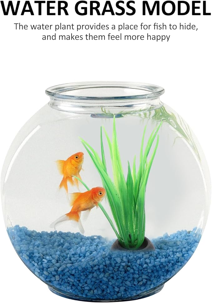 POPETPOP 40 Pcs Artificial Aquarium Plants - Mini Fish Tank Landscaping Water Plants, Plastic Small Aquarium Decor for Household and Office Aquarium