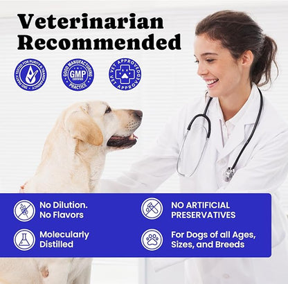 Wild Alaskan Salmon Oil for Dogs & Cats – Fast-Absorbing Fish Oil for Dogs with Krill Oil, Omega 3 6 9 Fish Oil Supplement from 8 Deep Sea Fishs for Skin, Coat, Joints & Heart -16oz (90 Day Supply)