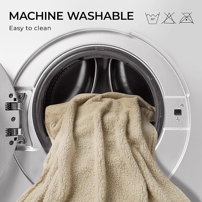 Luciphia Premium Fleece Dog Puppy Blanket Soft Pet Sherpa Calming Cat Blanket Throw for Small Medium Dog Cat(Beige,41x31 inches)