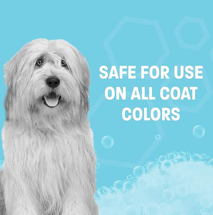 Dog Whitening Shampoo for Dogs - White Dog Shampoo Whitening for White Coats - Brightening Shampoo for White Dogs - Pina Colada Scented Dog Whitening Shampoo for Stains - 12 oz