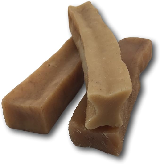 Top Dog Chews  Large/XL Himalayan Yak Cheese for Dogs, 100% Natural & Long-Lasting Dog Treats, Gluten Free & Digestible Cheese Sticks, Sold by The Pound (1LB, ~3 Dog Chews)