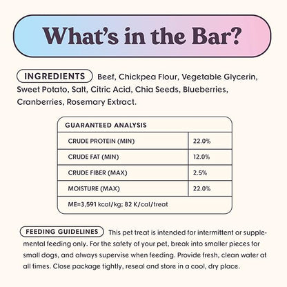 Bundle x Joy Dog Treats Jerky Snack Bars, Variety 3-16 oz Bags, Puppy & Dog Training Treats, Natural Superfood Grain Free Treat, Real Salmon, Chicken, Beef, Superfoods, Corn & Soy Free