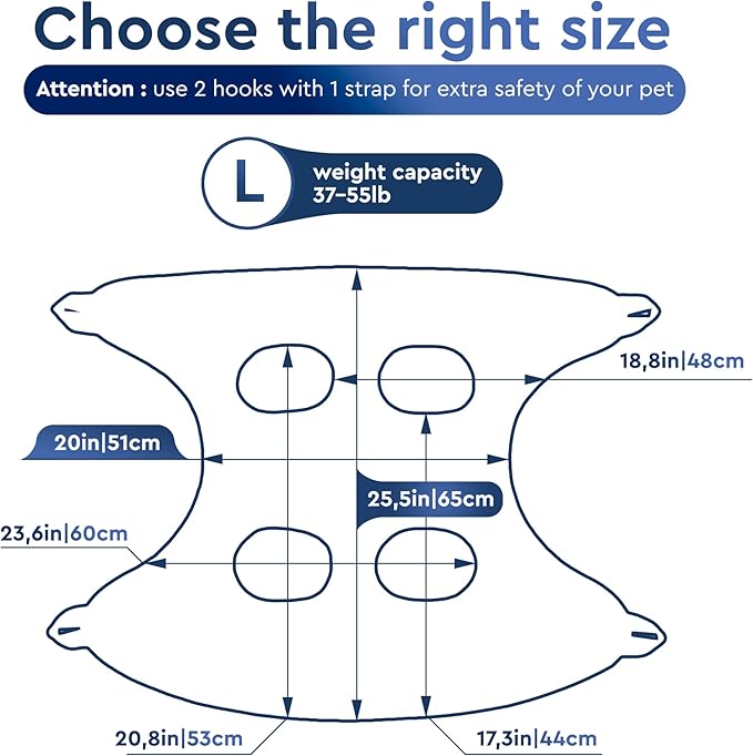 Dog Hammock for Grooming  Hanging Harness for Nail Trimming, Clipping, Pet Grooming Hammock Sling  Dog Holder, Hanger, Restraint Bag  Safe and Easy Pet Care at Home