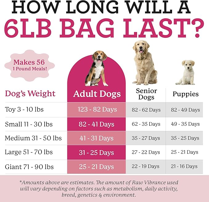 Dr. Harvey's Raw Vibrance Grain Free Dehydrated Foundation for Raw Diet Dog Food (6 Pounds)