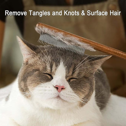 Cat comb,dog comb,Solid Wood Pet Comb Grooming Tool for Cats,Dogs and rabbits