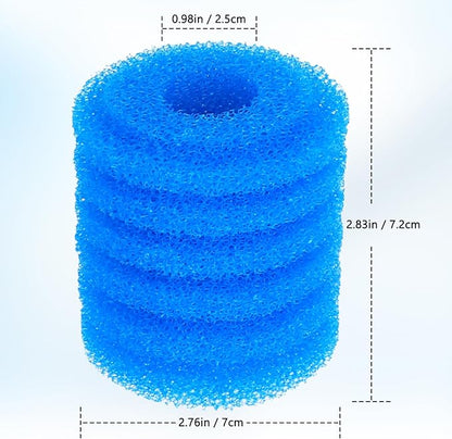 Bio Filter Sponge for Aquariums - 4 Pack, Washable and Reusable, Replacement Biological Filter Sponge Media for Fish Tanks