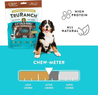 4-5" Collagen Bones, Bully - 15 Bag